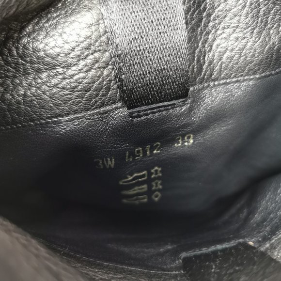 Prada Leather Boots with Gold Link Detail - Picture 6 of 12